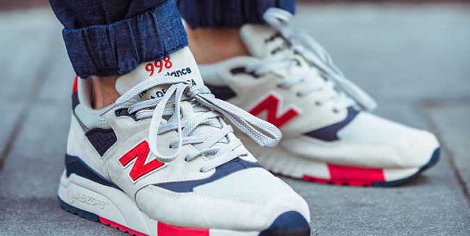 J. Crew x New Balance 998 Huấn luyện viên Ngày Quốc khánh