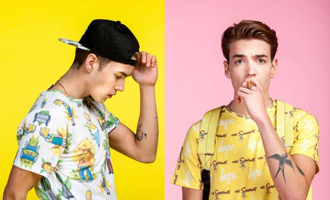 Hype x the simpsons clothing