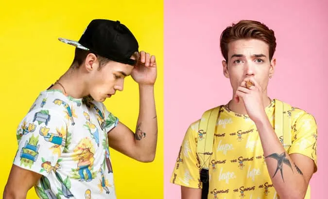 Hype x the simpsons clothing