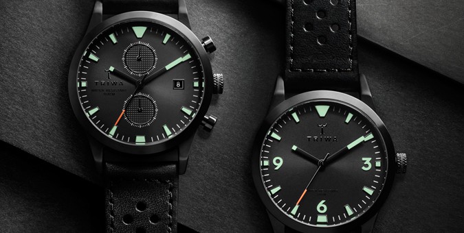 Đồng hồ Triwa: Sort Of Black Glow Collection