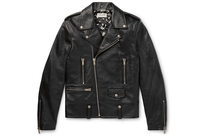 Những bộ quần áo nam đẹp nhất nên mua trong tuần này 2 Saint laurent áo khoác biker da mỏng vừa vặn