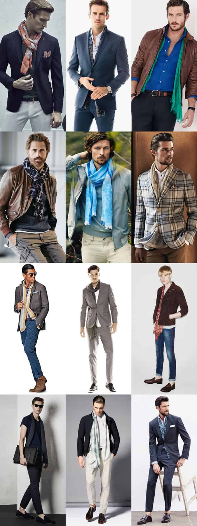 Bộ sưu tập lấy cảm hứng từ khăn quàng cổ nhẹ cho nam giới: Xuân / Hè 2015
