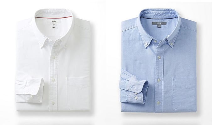 Áo sơ mi Uniqlo Oxford cho nam