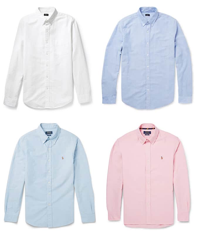 Áo sơ mi Oxford của J.Crew và Ralph Lauren