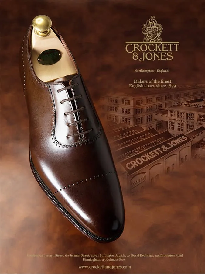 Crockett & jones - bộ sưu tập cấp bằng tay