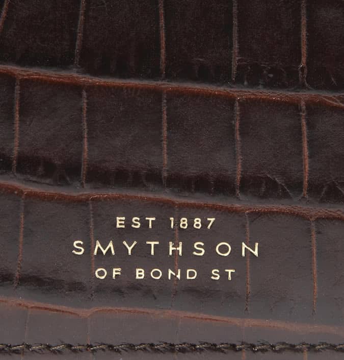 Bao da ipad mini bằng da cá sấu smythson