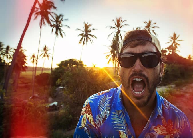 Áo sơ mi hawaii của quiksilver 'lagoon road' 1 Áo sơ mi hawaii quiksilver