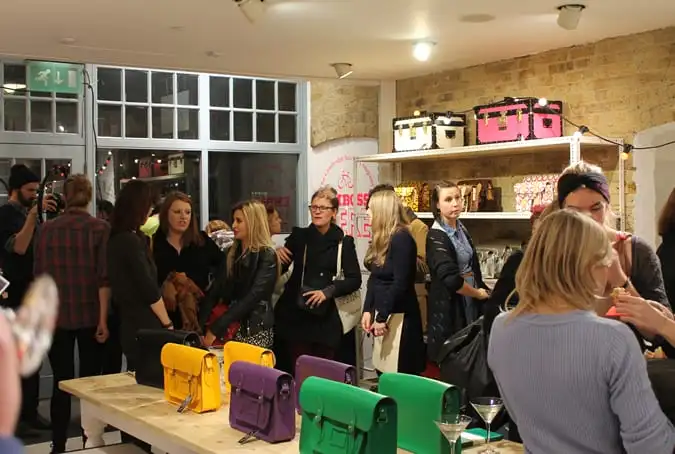 The Cambridge Satchel Company POP UP store in Spitalfields