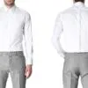Hunter gather stretch-poplin tailored-fit single-cuff shirt