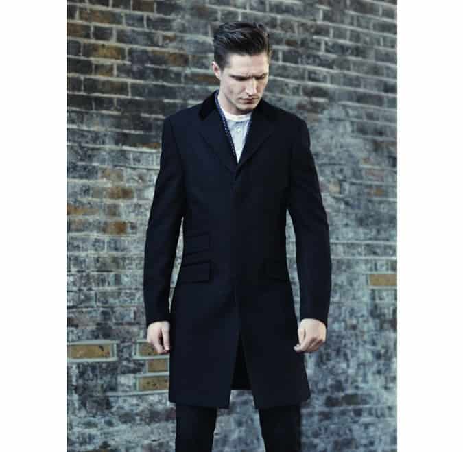 Quần áo farrell: áo khoác ngoài ss13 7 Chesterfield ngực đơn