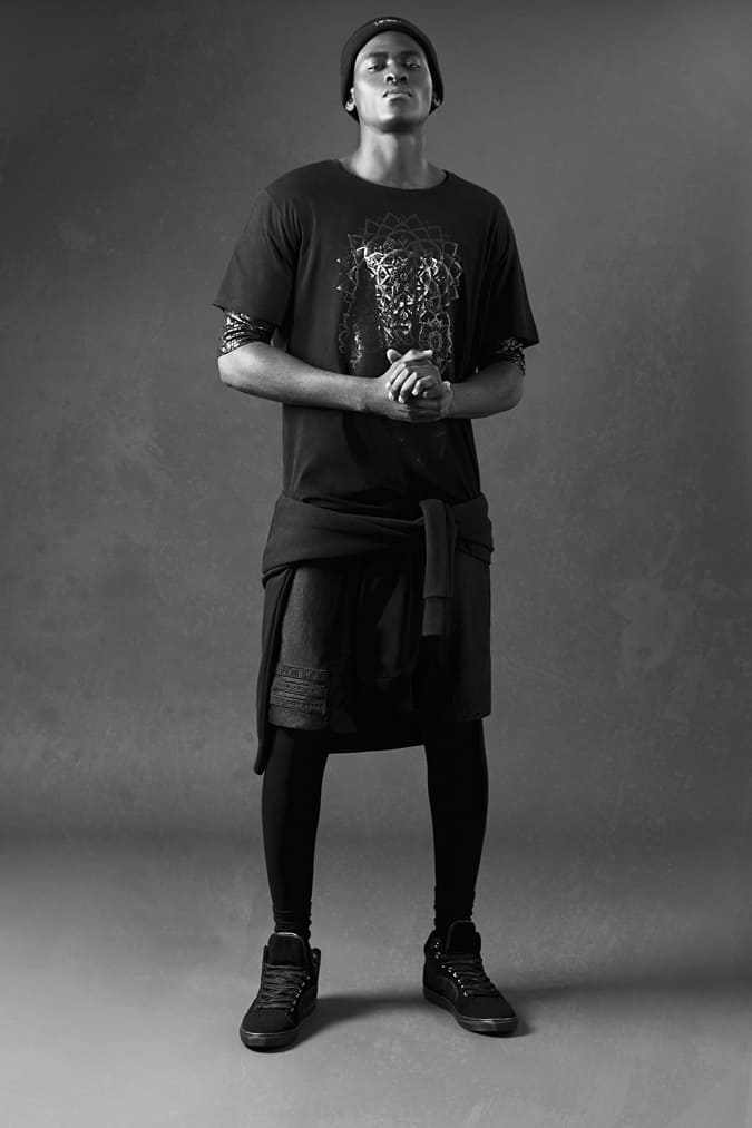 Hype black on black x topman