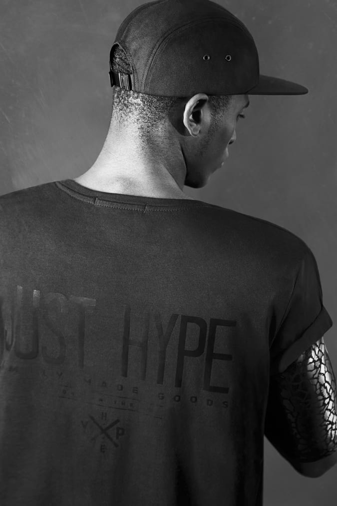 Hype black on black x topman