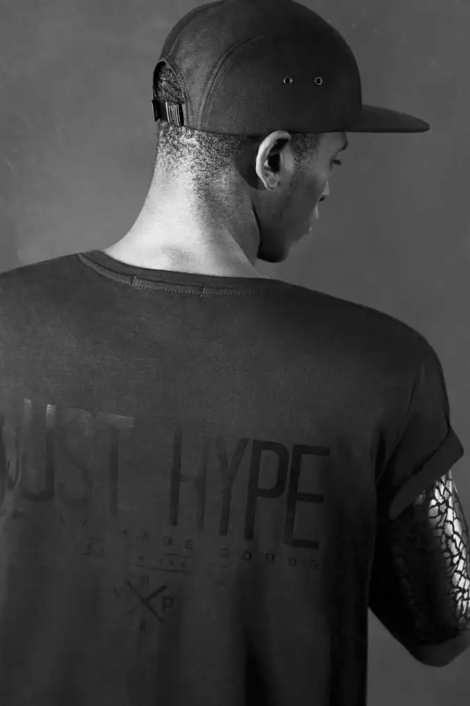 Hype black on black x topman