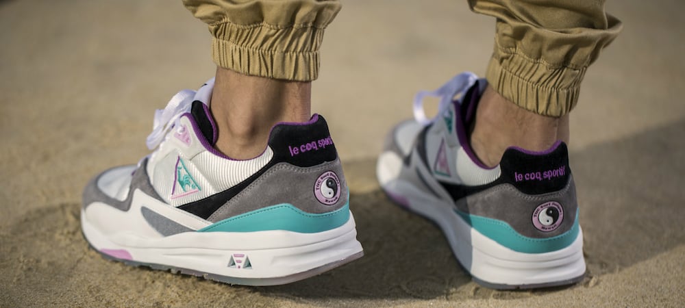 Các huấn luyện viên Le Coq Sportif thơm mùi dừa đã sẵn sàng để lướt ván