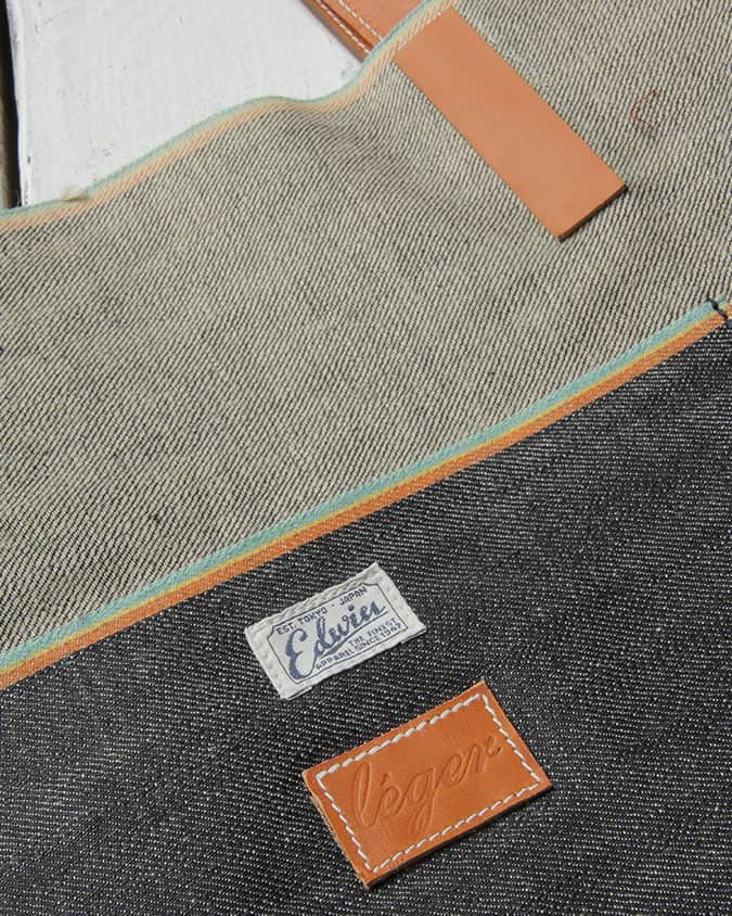 Edwin europe x atelier léger tote bag