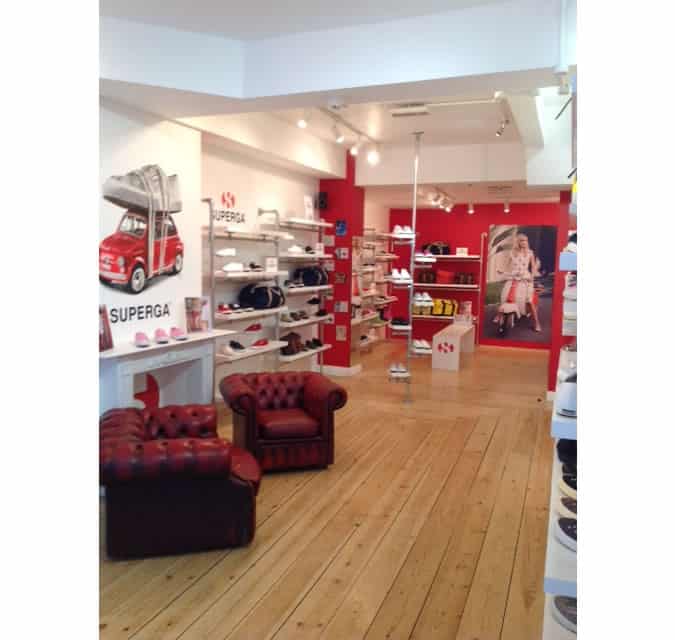 Superga định vị lại cửa hàng flagship ở london