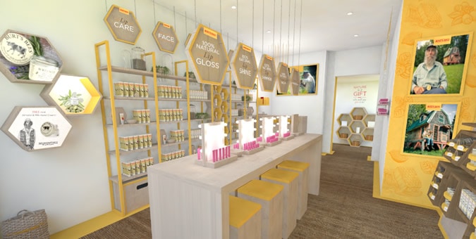 Burt's Bees London Pop-Up Store