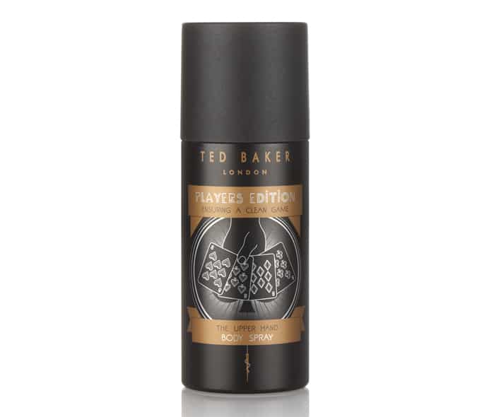 Bộ sưu tập đồ vệ sinh phiên bản dành cho người chơi của ted baker 20 Ted baker the upper hand spray