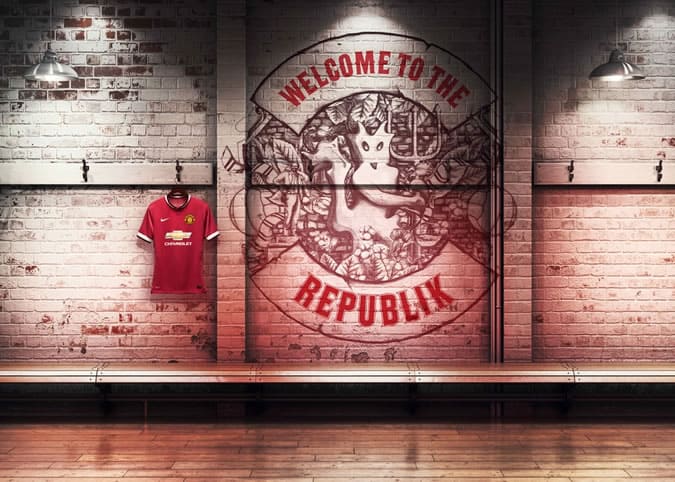 Bộ quần áo bóng đá trên sân nhà của manchester united mùa giải 2014/15 11 Bộ quần áo bóng đá trên sân nhà của manchester united mùa giải 2014/15