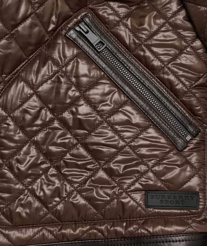 Burberry brit quilted aviator jacket