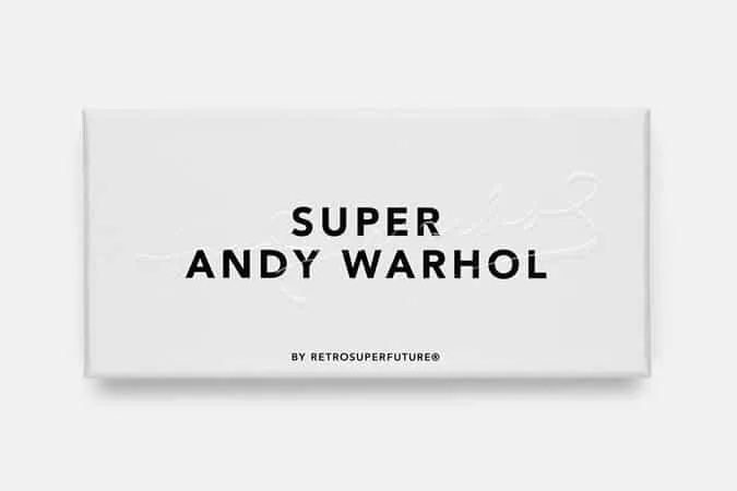 Retrosuperfuture phạm vi kính mắt andy warhol