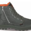 Cái nhìn đầu tiên: palladium x alpha industries boots 25 Asos logo