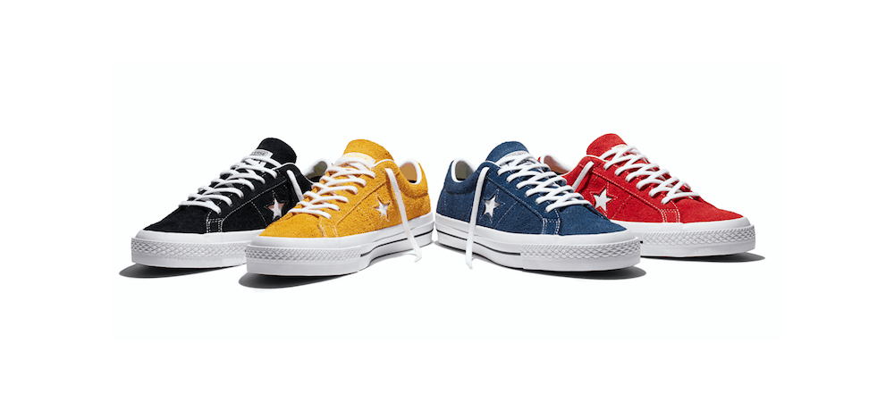 Converse có râu với da lộn lông một ngôi sao