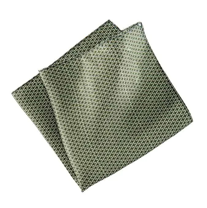 H&M Dark Green Silk Handkerchief