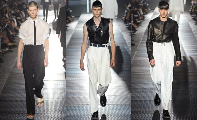 Xu hướng thời trang aw13 của nam giới: quần xếp ly 3 Quần tây xếp ly lanvin