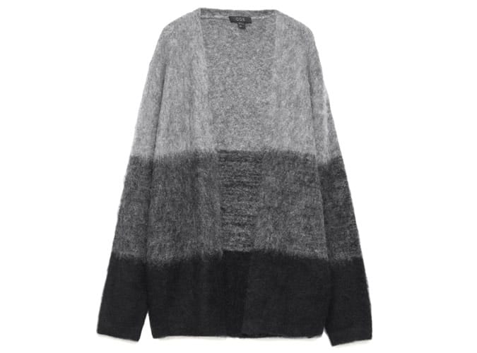 FUZZY-TEXTURED CARDIGAN
