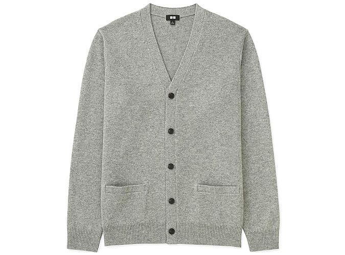 ĐÈN LAMBSWOOL NAM CAO CẤP V CARDIGAN DÀI CỔ ĐIỂN