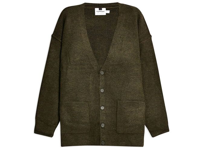 Kaki Oversized Harlow Cardigan