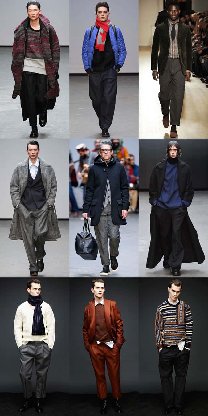 Quần tây nam ống rộng / thoải mái trên đường băng aw15 tại london bộ sưu tập: nam