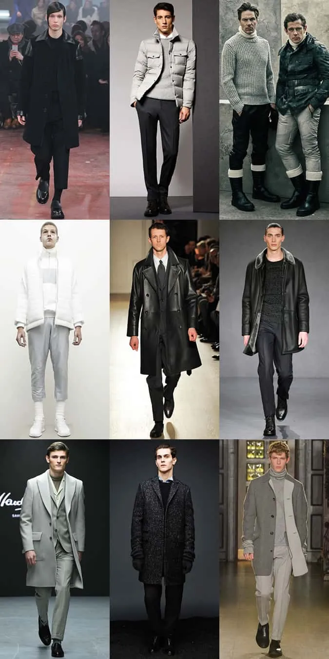 Vẻ ngoài trung tính về đầu ngón chân của nam giới trên đường băng aw15 tại london collections: nam