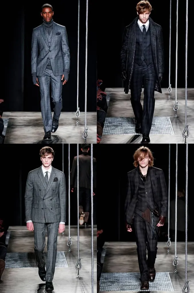 John varvatos aw13 kiểm tra may đo và cắt may nam