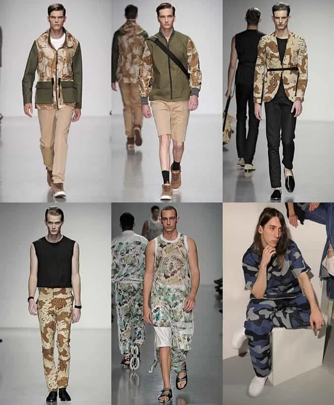 Bản in camo tại lc: m ss14 - lee roach, christopher raeburn