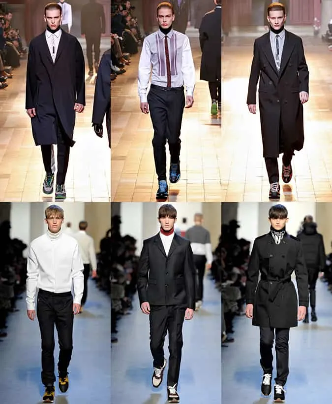 Giày thể thao & giày thể thao nam của lanvin (trên) và kris van assche (dưới) aw13