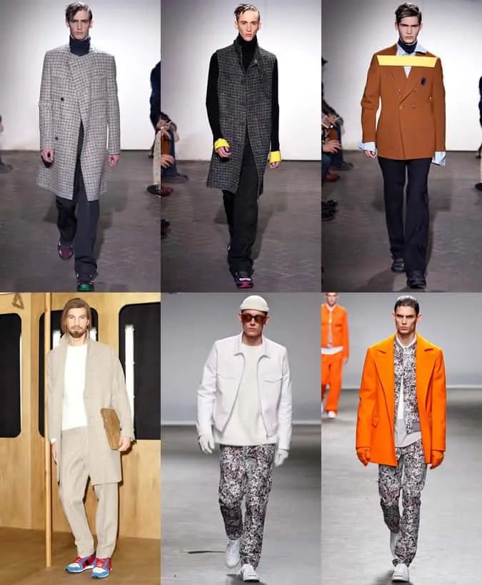 Giày huấn luyện viên & giày thể thao nam của raf simons (trên), ami và richard nicoll (dưới) aw13