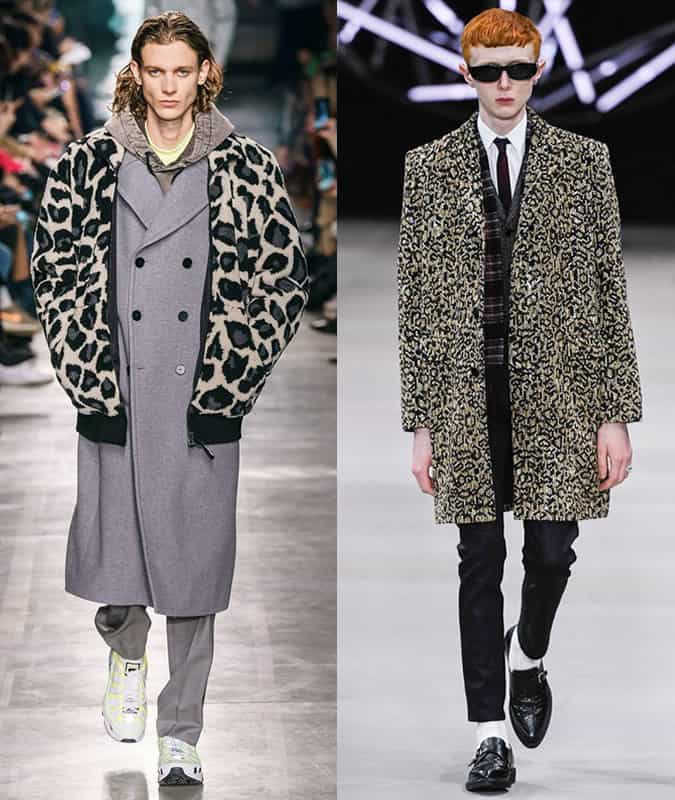 Xu hướng trang phục nam aw19 tốt nhất để mặc ngay bây giờ 4 Msgm và áo khoác họa tiết da báo celine