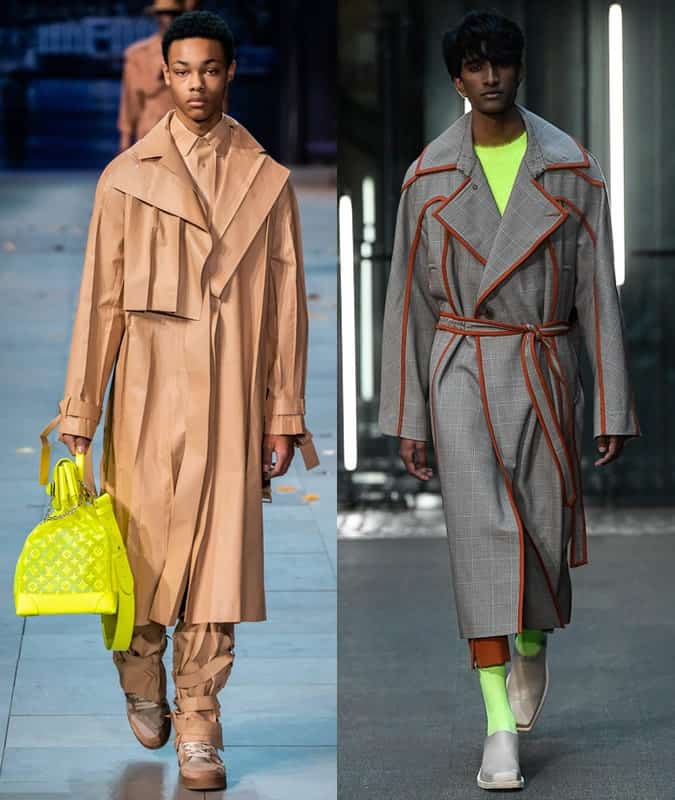 Xu hướng trang phục nam aw19 tốt nhất để mặc ngay bây giờ 6 Louis vuitton và phát âm trench coats aw19