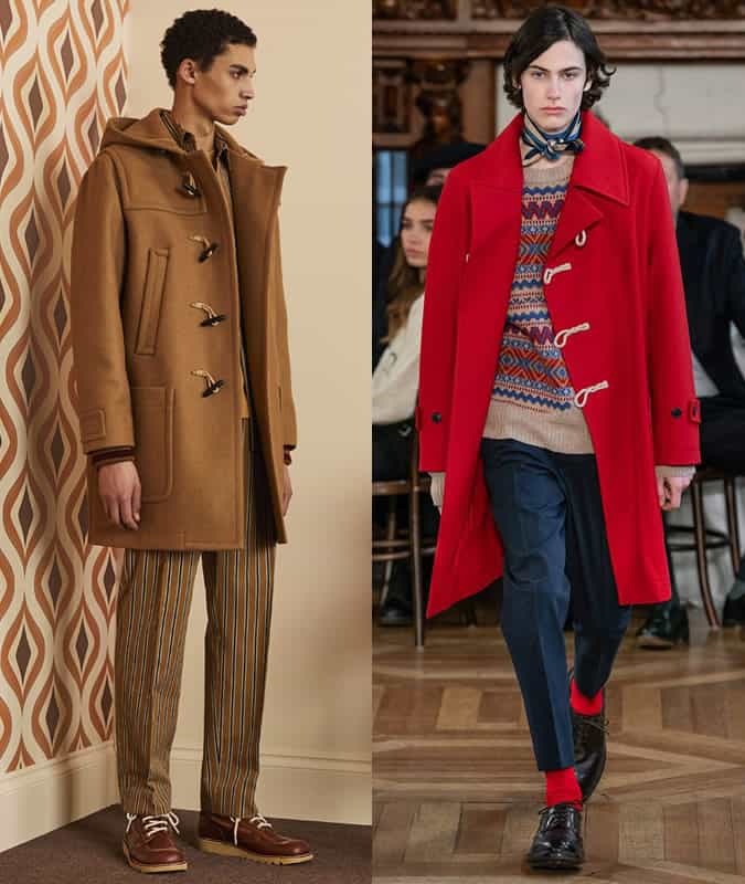 Xu hướng trang phục nam aw19 tốt nhất để mặc ngay bây giờ 10 Áo khoác duffel của band of outsiders và kent & curwen aw19