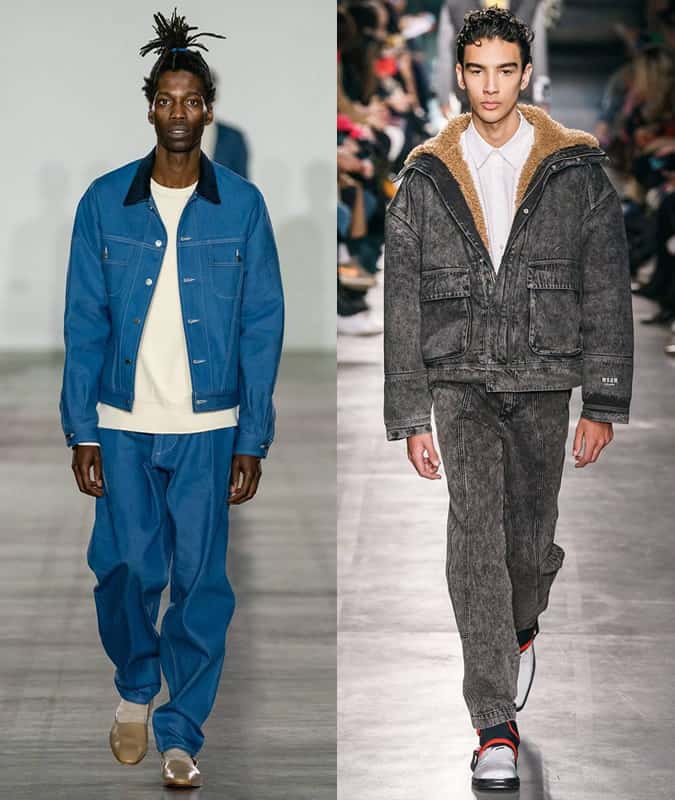 Xu hướng trang phục nam aw19 tốt nhất để mặc ngay bây giờ 12 Denim đôi từ e tautz và msgm aw19