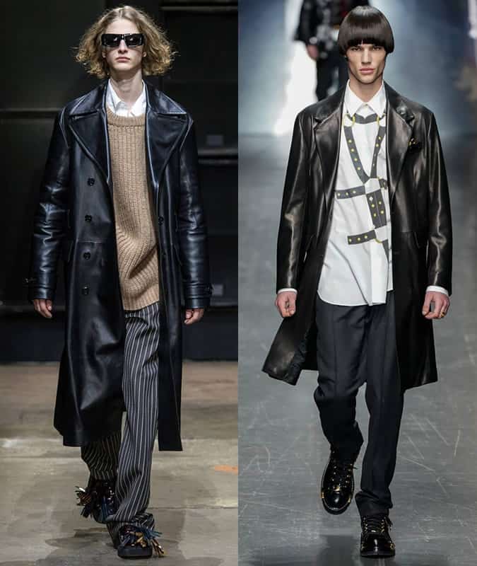 Xu hướng trang phục nam aw19 tốt nhất để mặc ngay bây giờ 14 Áo khoác da marni và versace dành cho nam