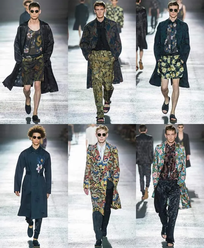 Áo khoác dài trên đường băng the dries van noten ss14