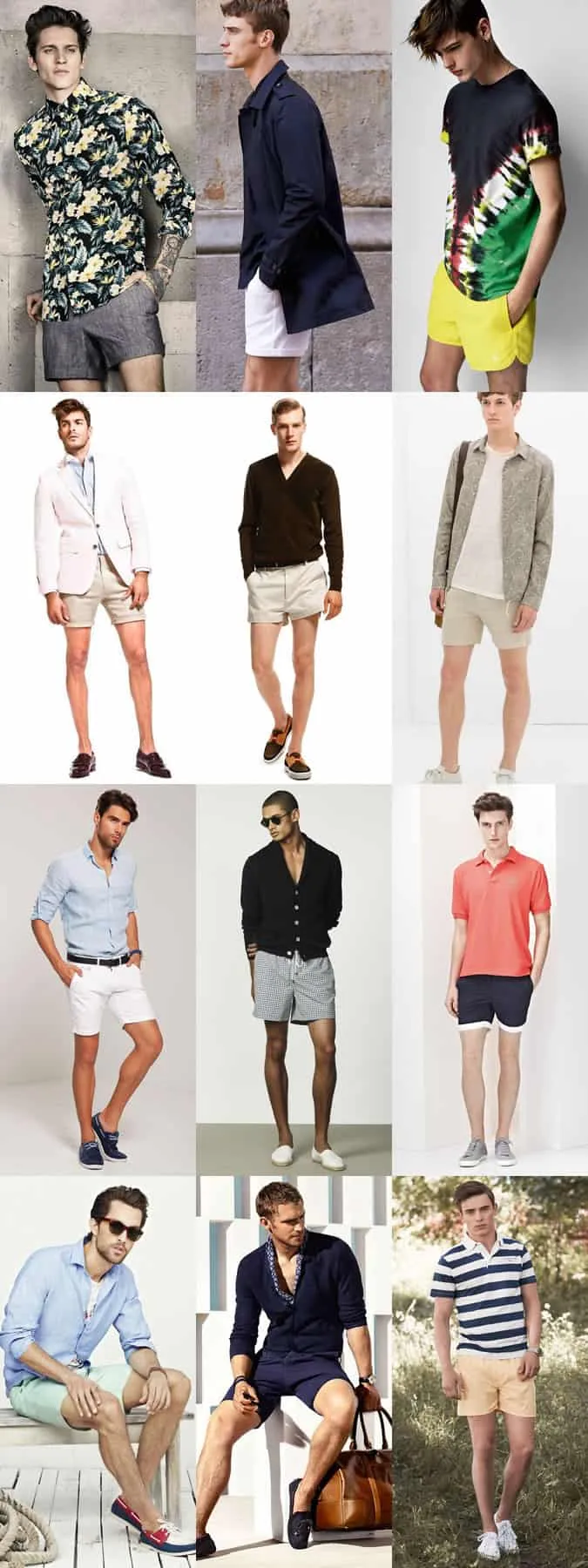 Quần short ngắn dành cho nam giới tìm cảm hứng cho trang phục