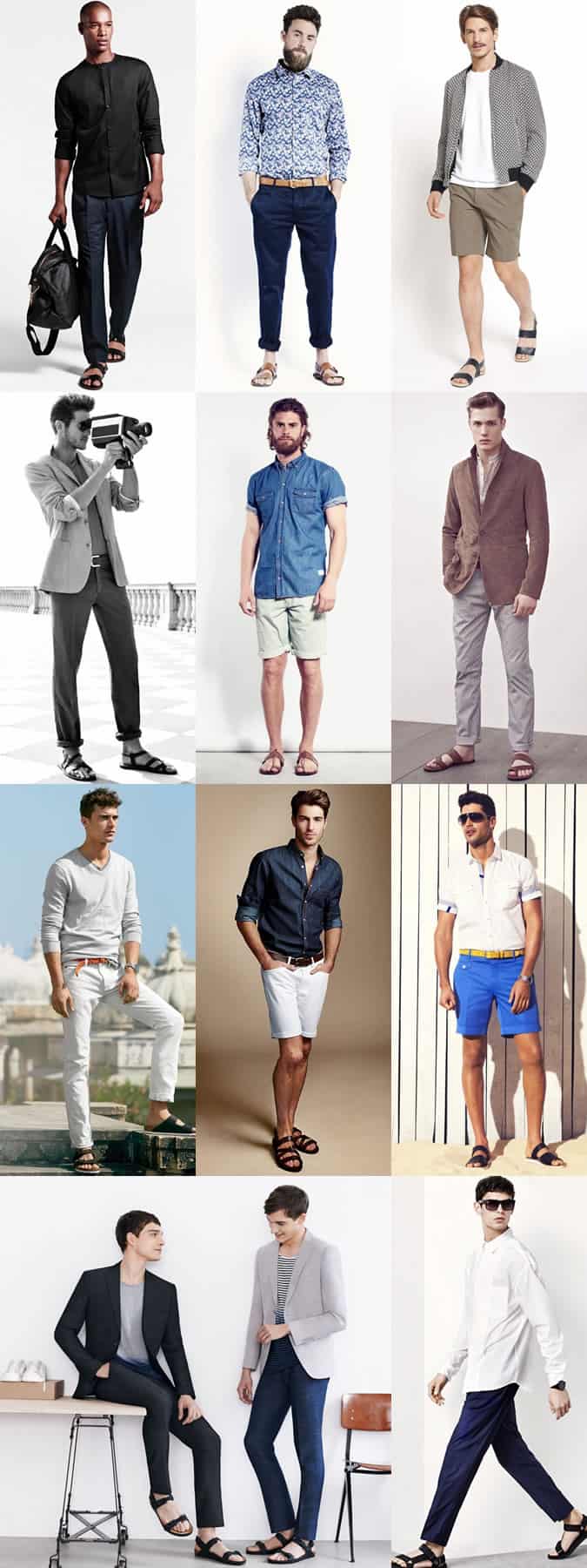 Dép da nam - Lookbook Inspiration Outfit