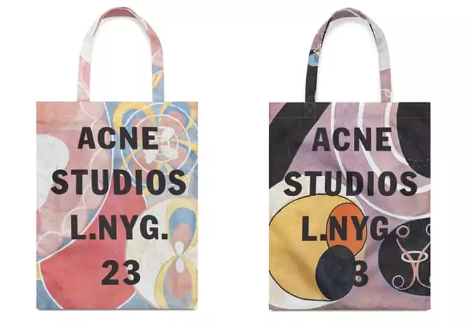 Acne studios x hilma af klint: nghệ thuật đeo được