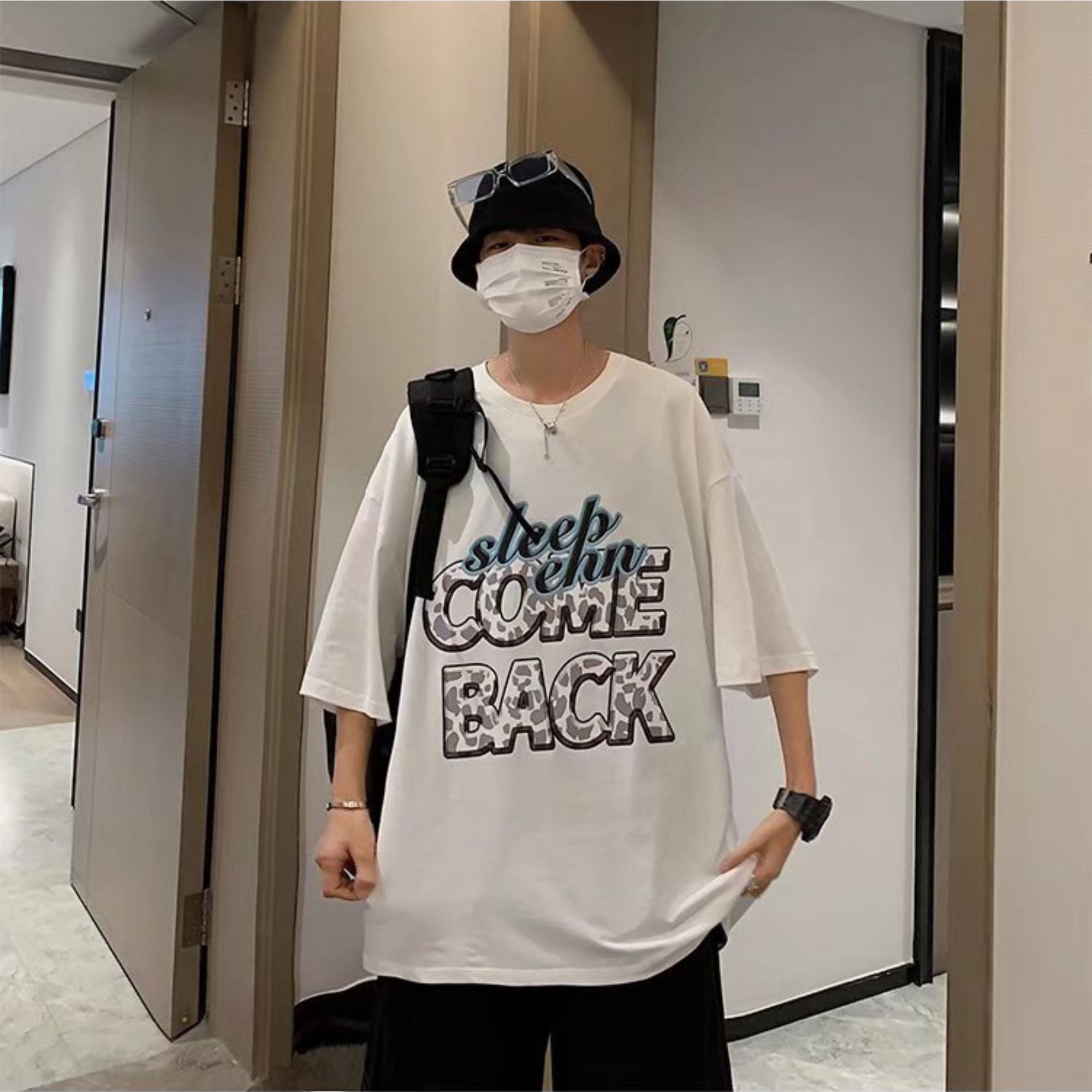 Áo thun unisex tay lỡ in chữ sleep come back, áo phông unisex freesize, áo thun unisex cotton nam nữ jteeman jt31 (6) Ao thun unisex tay lo in chu sleep come back ao phong unisex freesize ao thun unisex cotton nam nu jteeman jt31 6