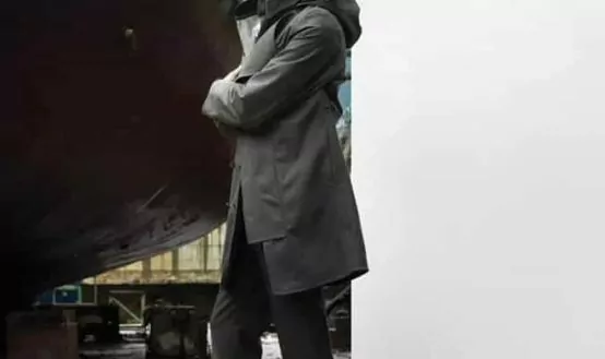 Norwegian Rain Double Breasted Herringbone Raincoat