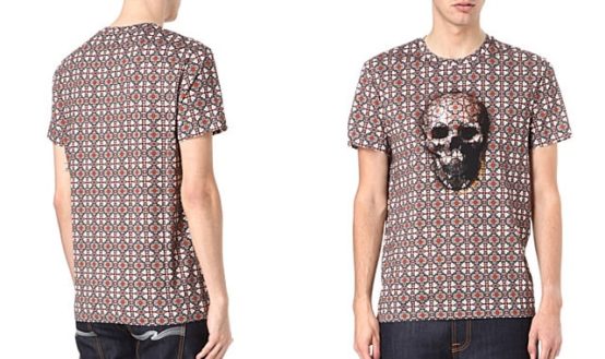 Stained-glass Skull t-shirt